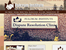 Tablet Screenshot of fulcrumdispute.com